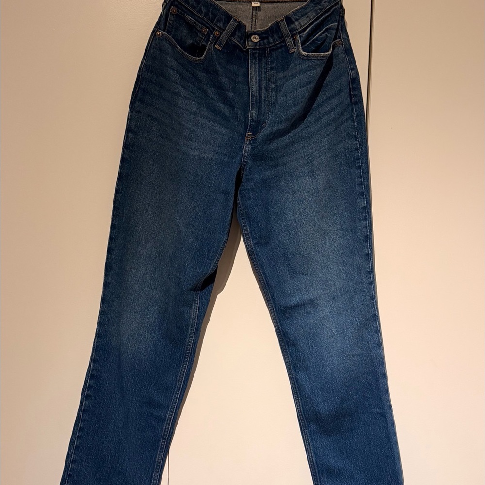 Abercrombie & Fitch Dark Blue Straight Jeans